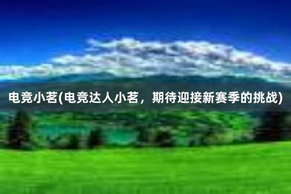 电竞小茗(电竞达人小茗，期待迎接新赛季的挑战)