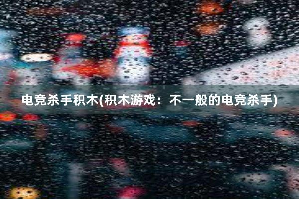 电竞杀手积木(积木游戏：不一般的电竞杀手)