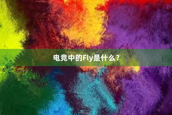 电竞中的Fly是什么？