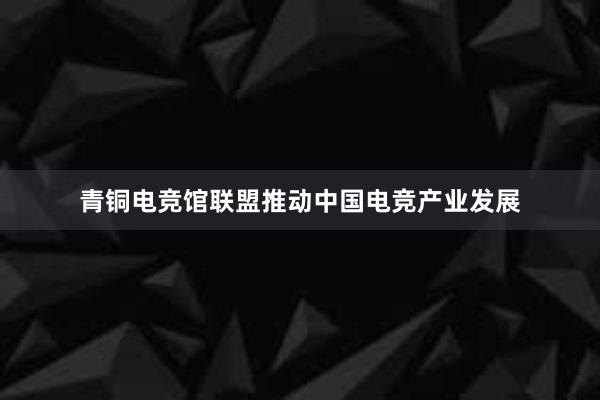 青铜电竞馆联盟推动中国电竞产业发展